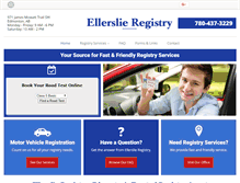 Tablet Screenshot of ellerslieregistry.com